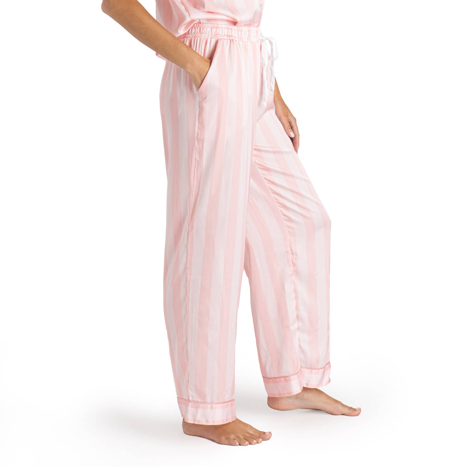 Hello Mello® Beauty Sleep Satin Pajama Pants Open Stock: Slumber Party / Large/XL