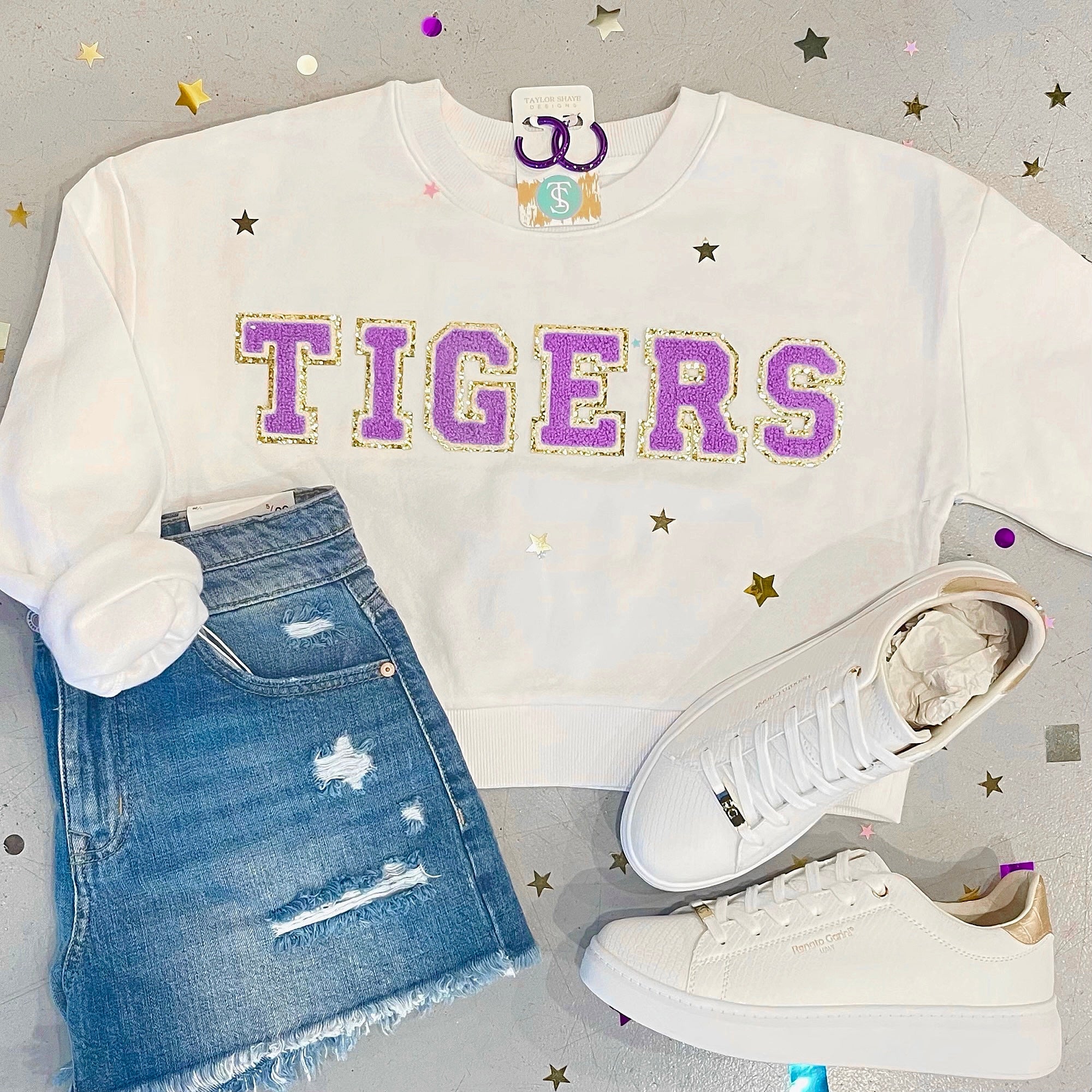 Tigers 2.0 Custom Sweatshirt With Straight Letters